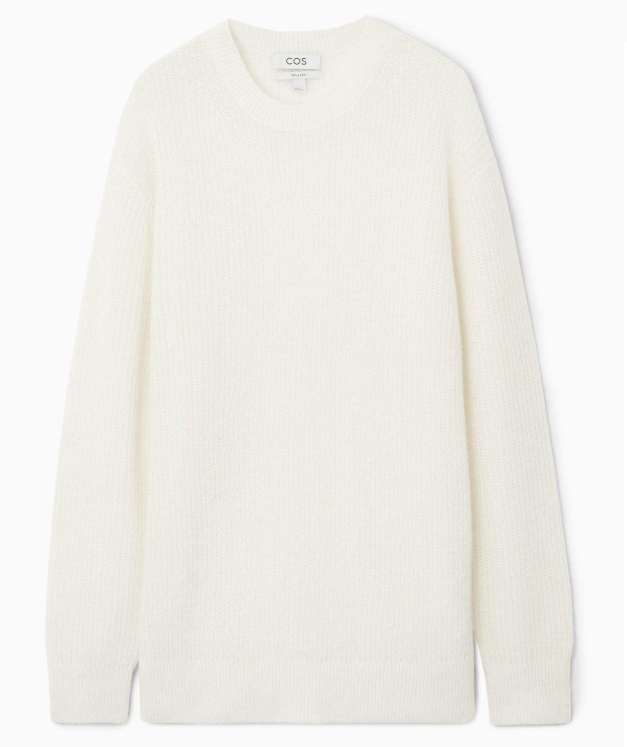 

Свитер Cos Round Neck Made Of Alpaca Mix, светло-бежевый
