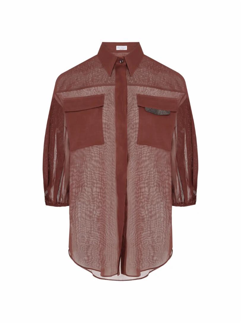

Блузка с цепью мониль Brunello Cucinelli