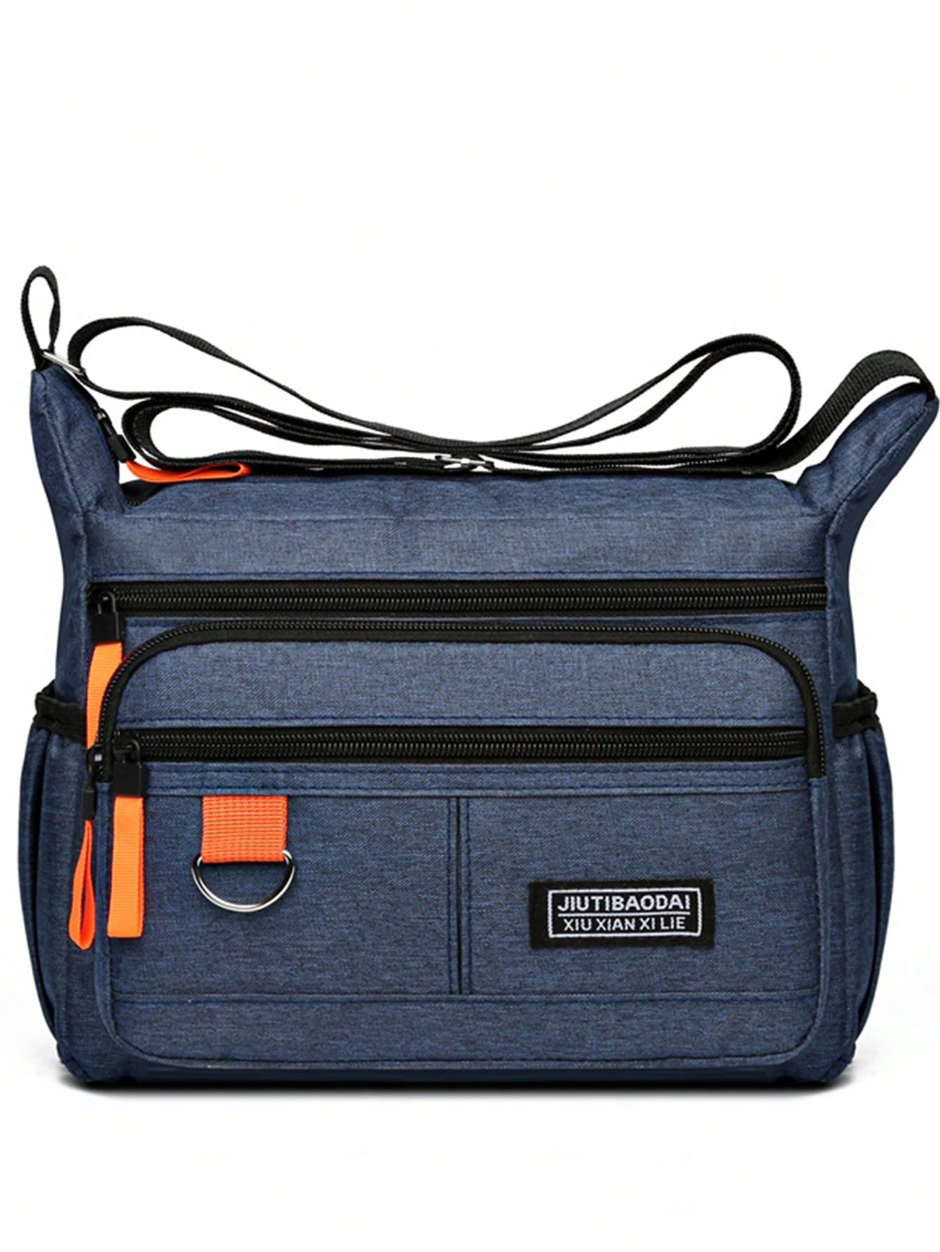 Новая повседневная мужская сумка Мужская сумка через плечо Сумка через плечо большой вместимости, синий