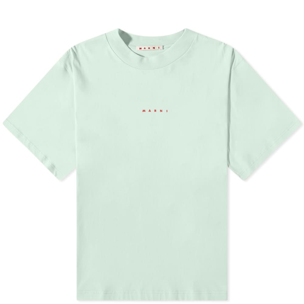 

Футболка Marni Logo Crew Neck Tee, Серый