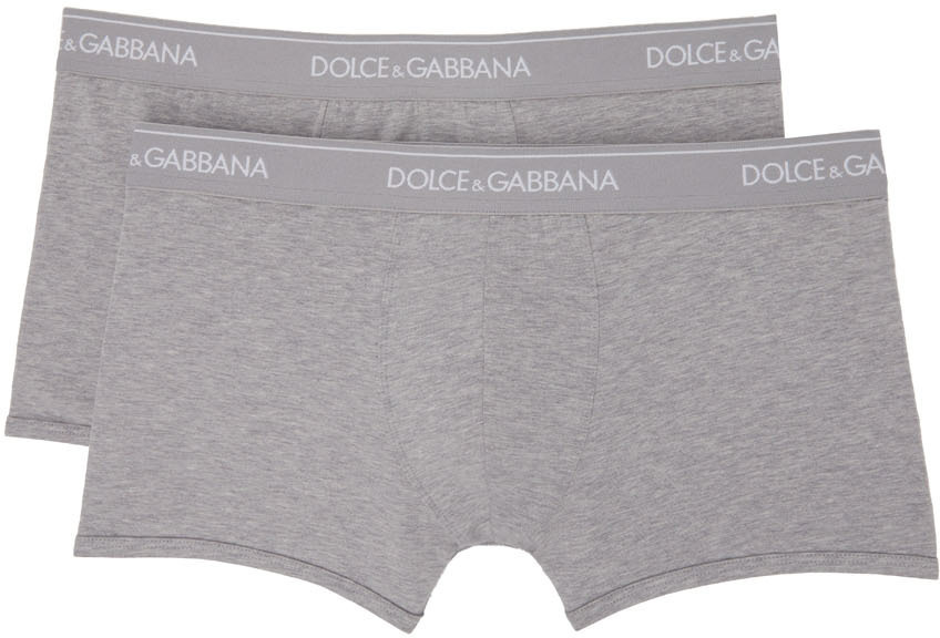 

Набор из двух серых трусов-боксеров Dolce & Gabbana