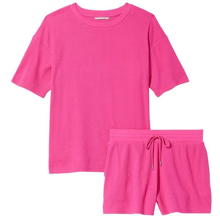 

Пижама Victoria's Secret Thermal Short, розовый