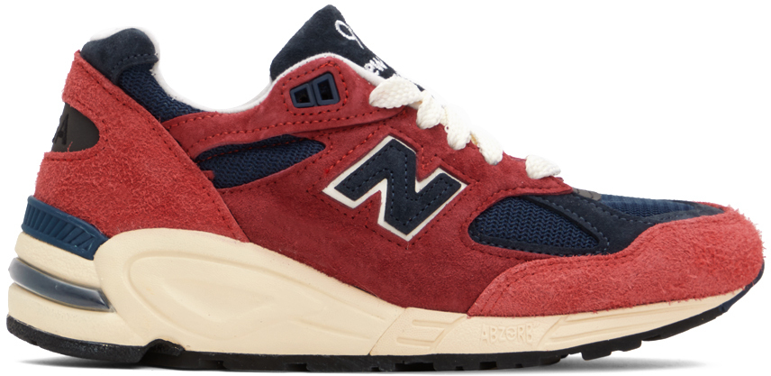 

Красные кроссовки Made In USA 990v2 New Balance