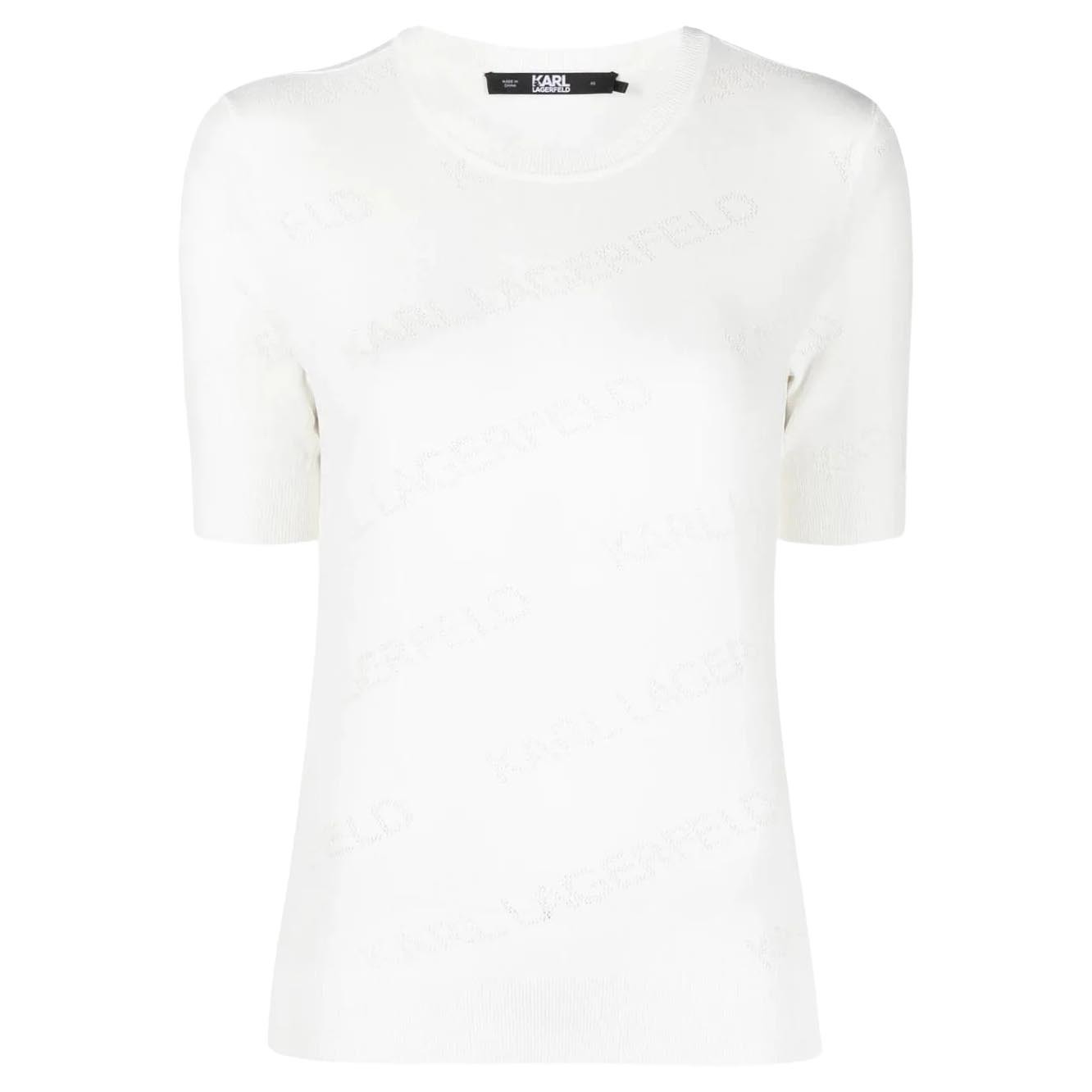 

Футболка Karl Lagerfeld Sleeveless Pointelle, белый