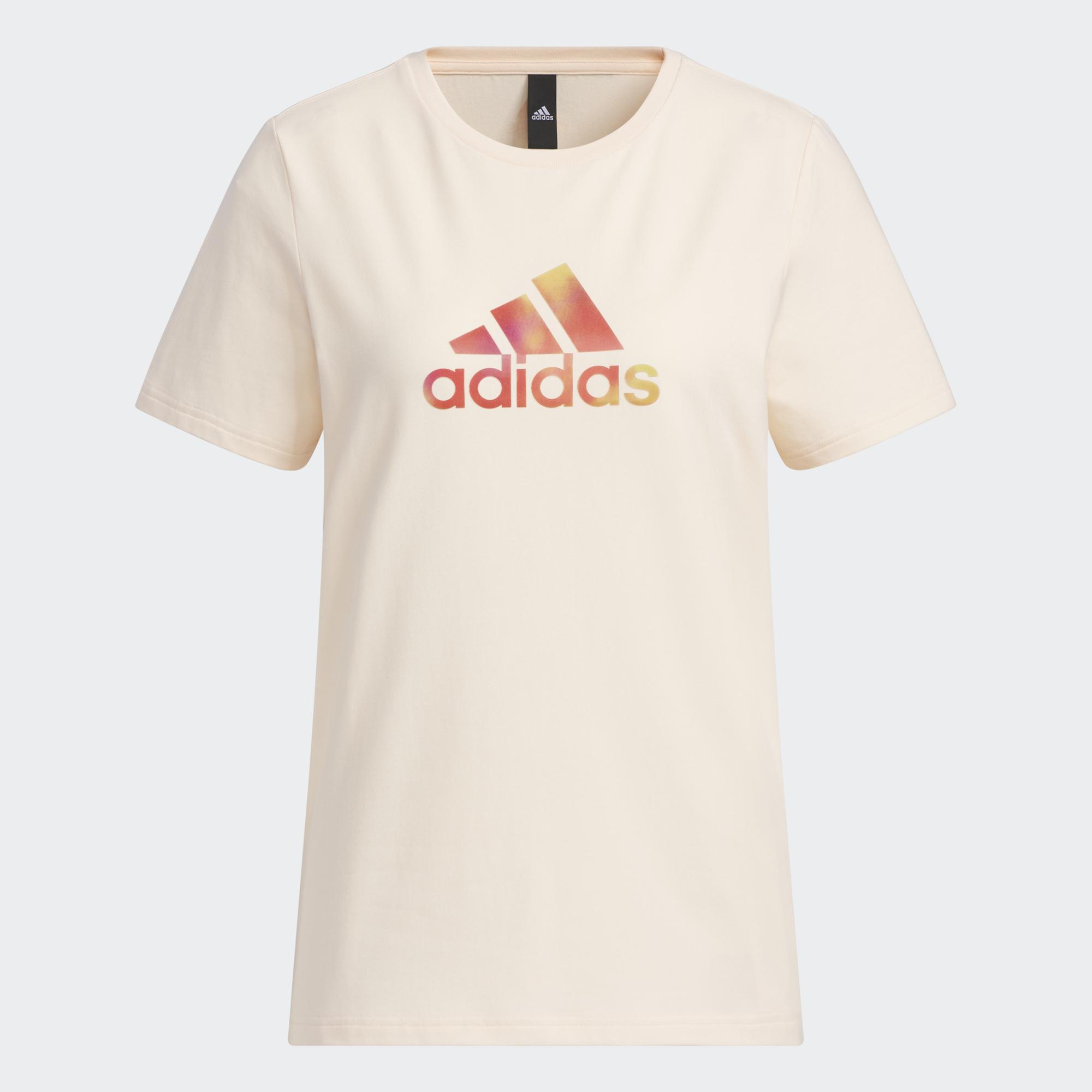 Футболка Adidas Professional Training Badge Of Sport Short Sleeve, бледно-персиковый
