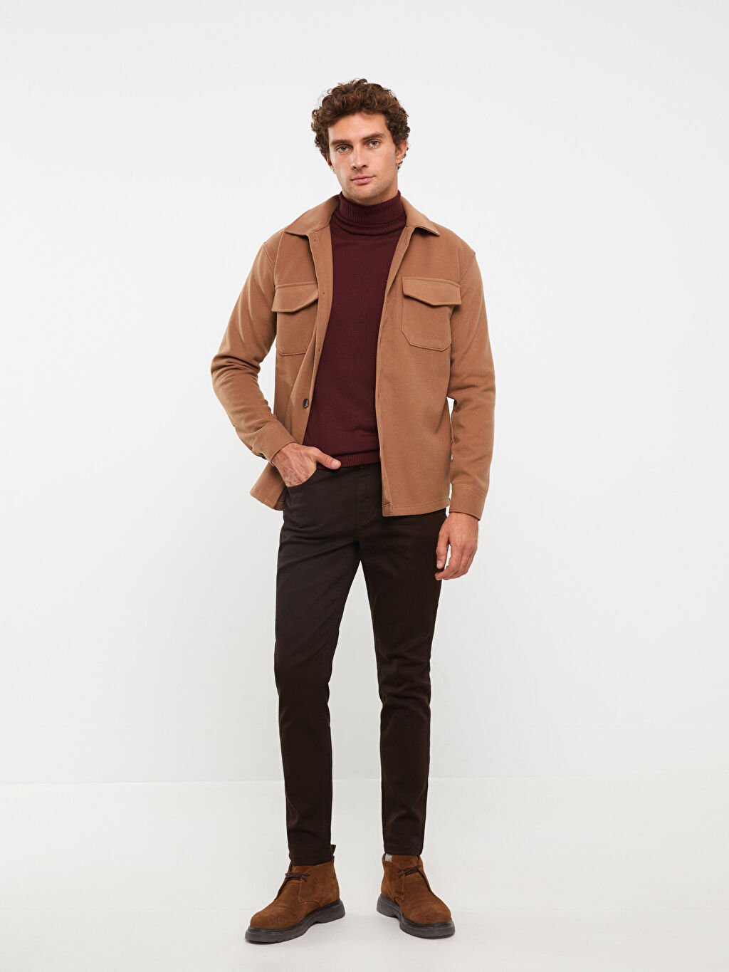 

Мужские брюки Slim Fit из габардина LCW Vision