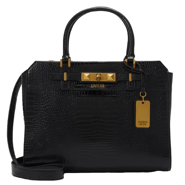 

Сумка сэтчел Guess Raffie Carryall, черный