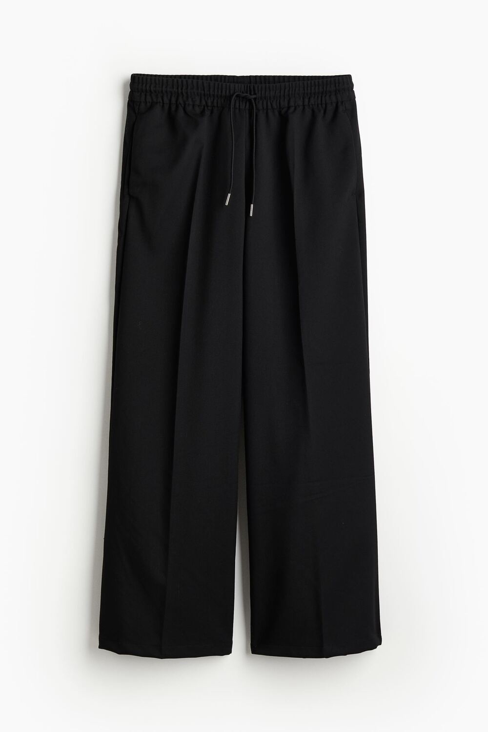 

Брюки H&M Wide-cut Pull-on, черный