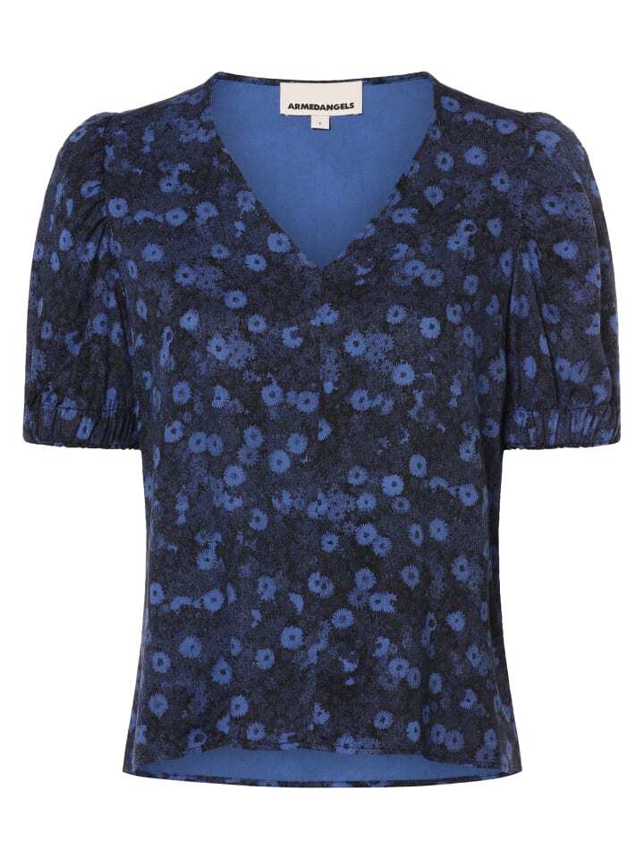 

Блуза armedangels nshirt Saarita Milles Fleurs, цвет marine schwarz