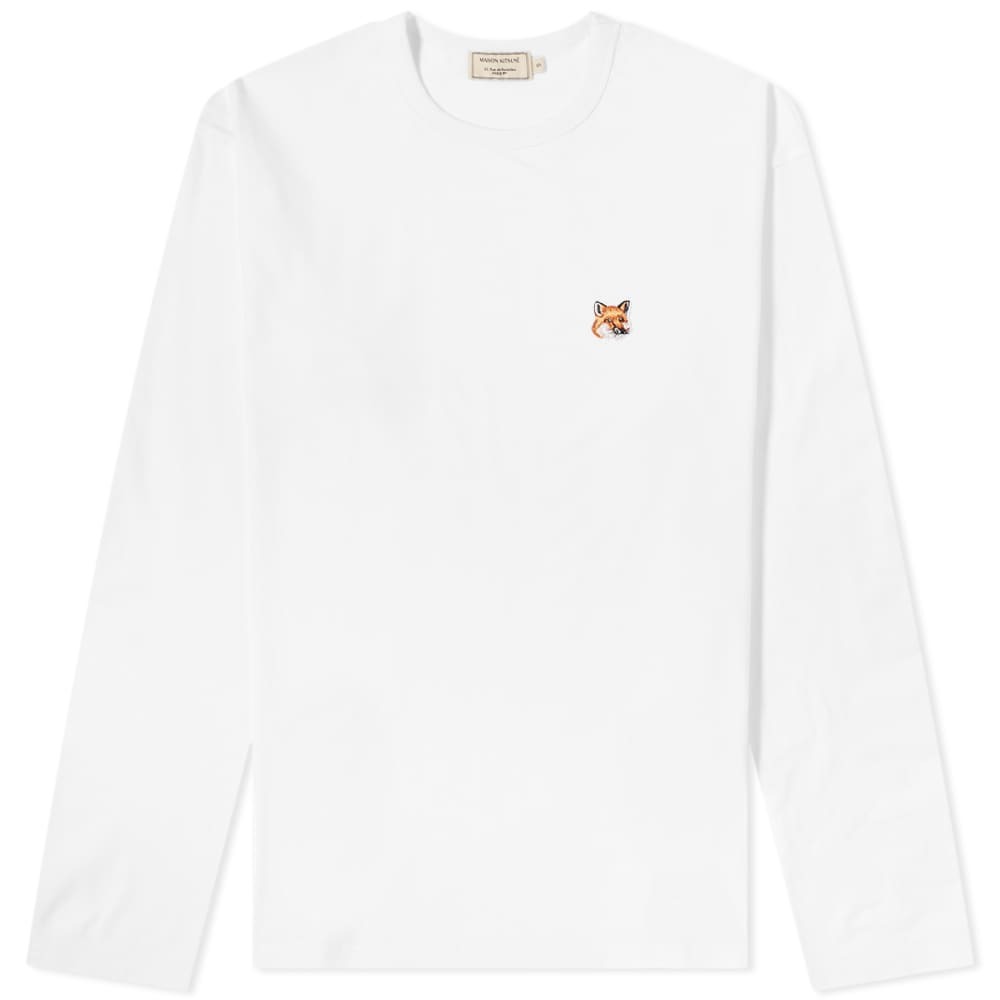

Футболка Maison Kitsuné Long Sleeve Fox Head Patch Tee
