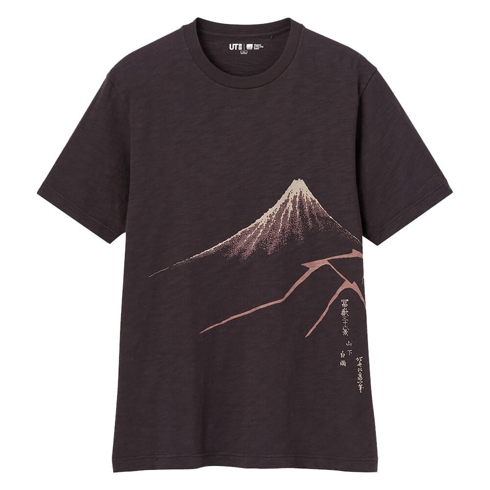 

Футболка Uniqlo UT Graphic Ukiyo-e (Hokusai), коричневый