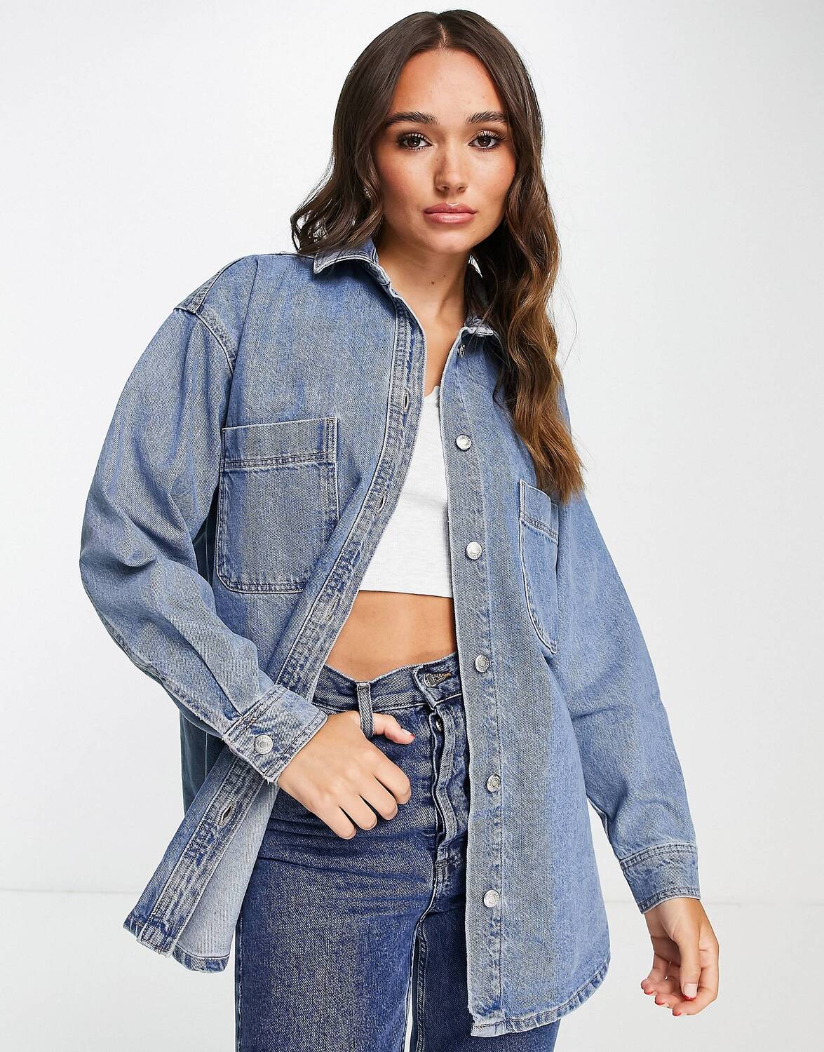 Куртка Topshop синего цвета