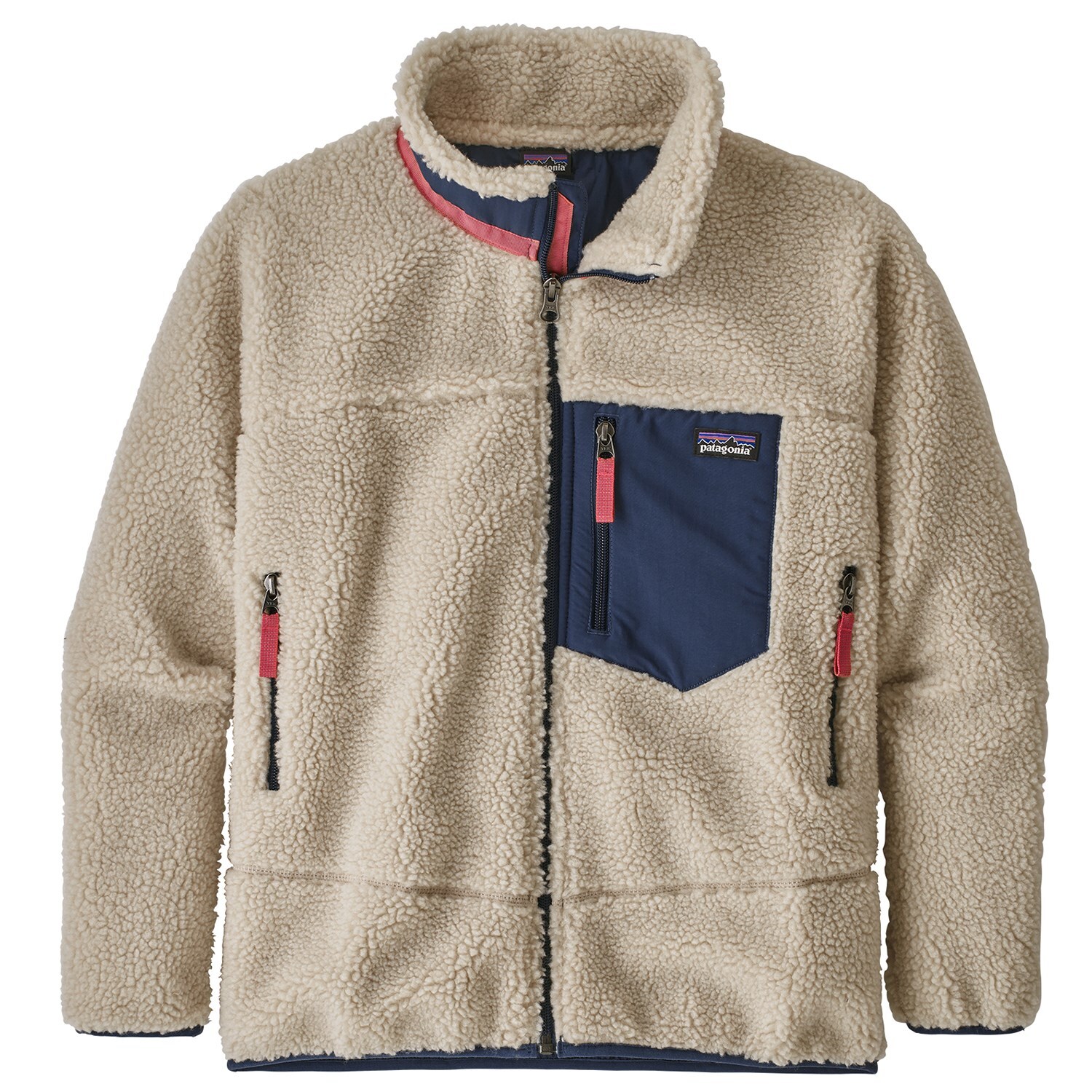 

Куртка Patagonia детская, бежевый / голубой