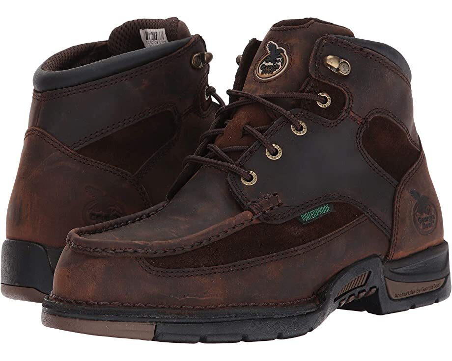 

Ботинки 6" Athens Moc Toe/Steel Toe Georgia Boot, коричневый