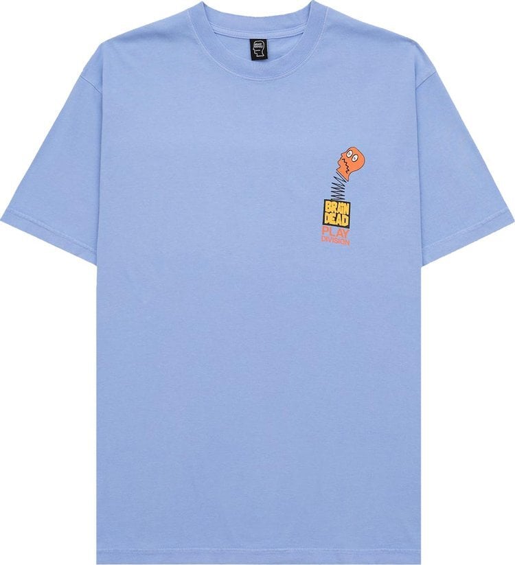 

Футболка Brain Dead Tongue Twister Tee 'Cashmere Blue', синий