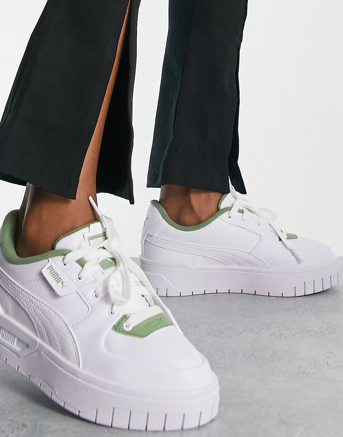 Бело-зеленые кроссовки Puma Cali Dream – заказать по выгодной цене из ...
