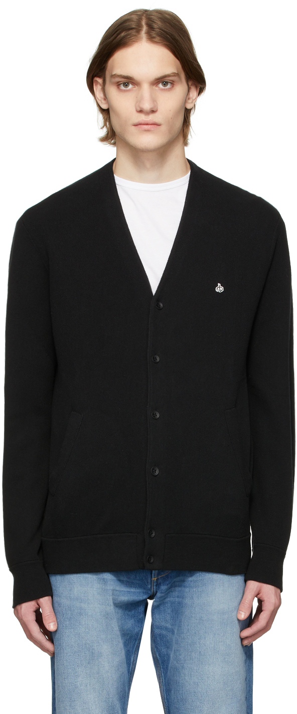 

Черный хлопковый кардиган с логотипом rag & bone