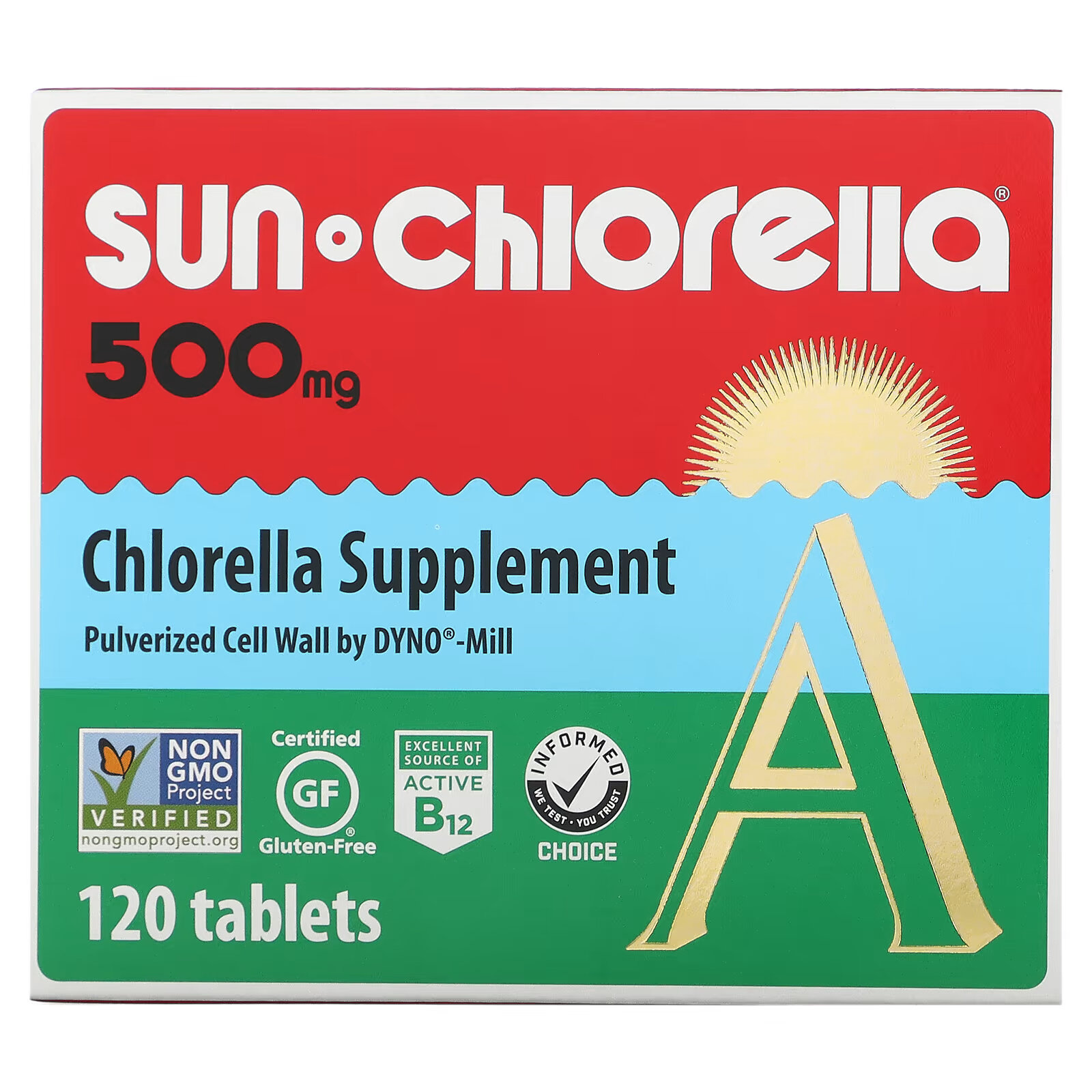 Sun Chlorella, хлорелла, 500 мг, 120 таблеток vitae plus хлорелла 1000 мг 120 таблеток