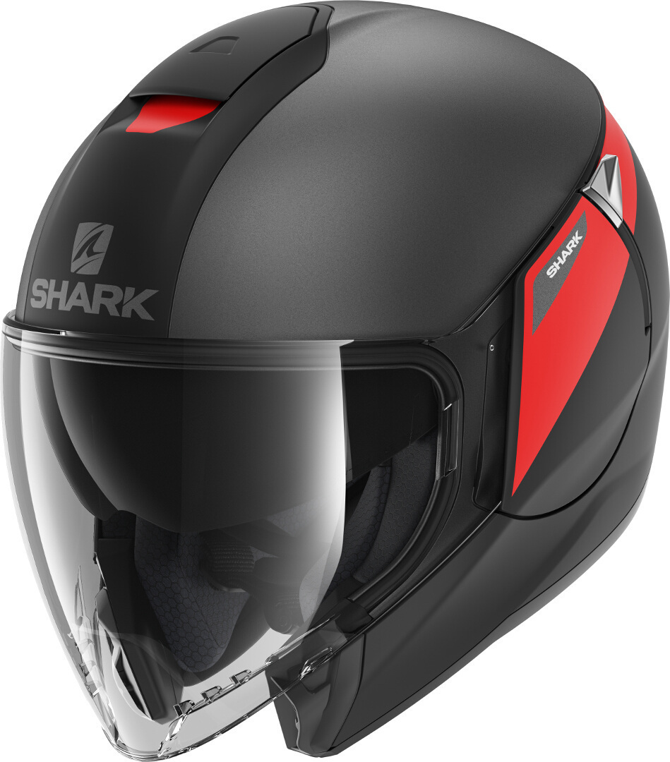

Shark CityCruiser Karonn Шлем, антрацитовый/красный