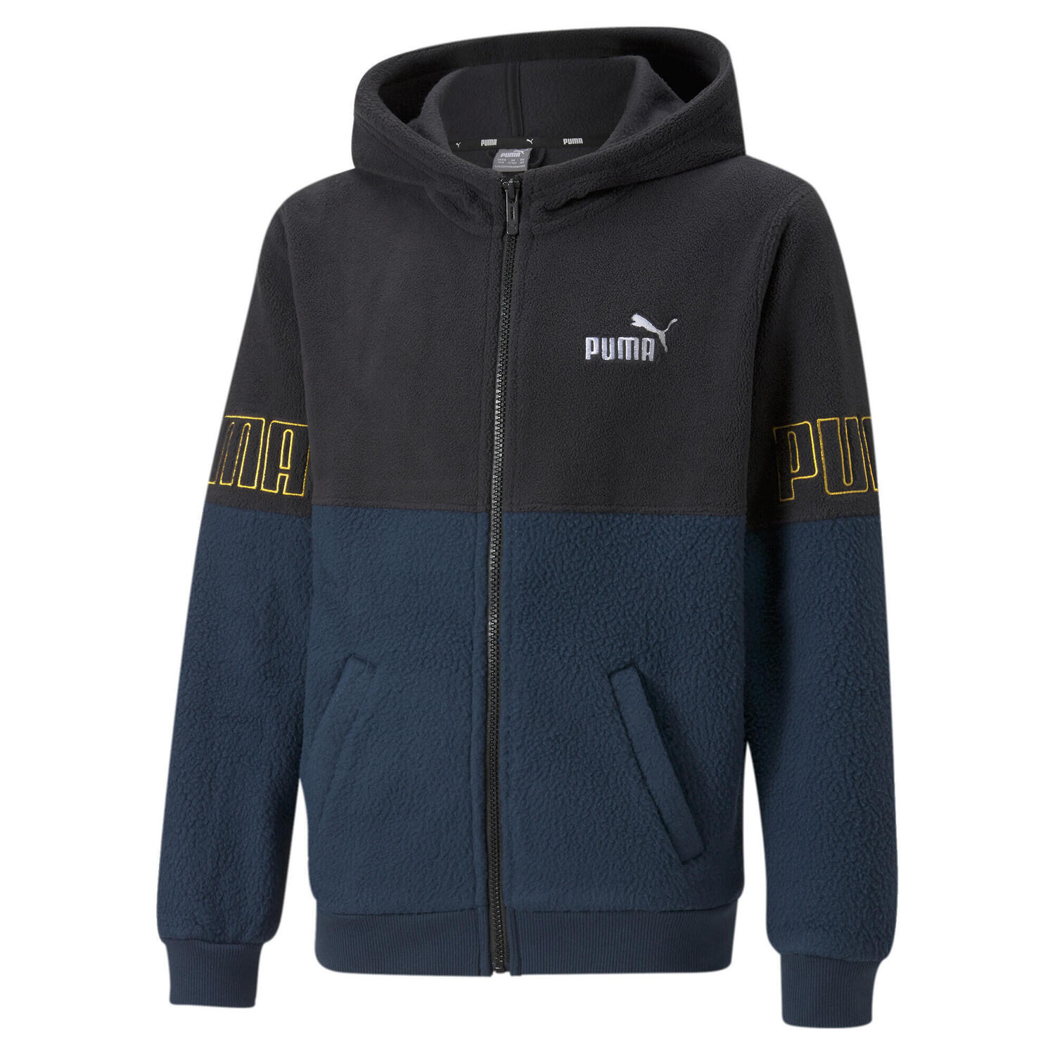

Толстовка с капюшоном Power Zipper Youth PUMA, синий