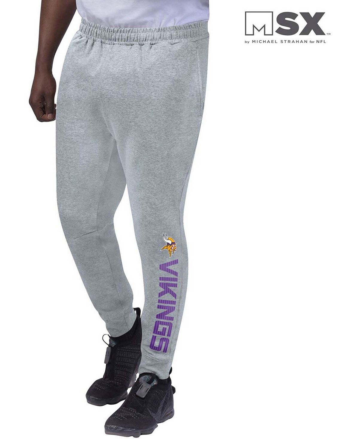 

Мужские брюки-джоггеры heather grey minnesota vikings MSX by Michael Strahan, мульти