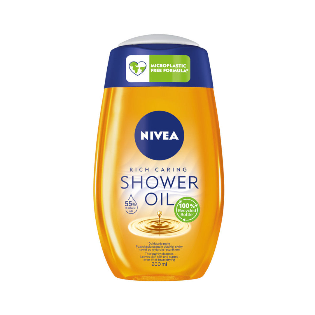 Nivea Масло для душа Rich Caring Shower Oil 200мл – купить по выгодным  ценам с доставкой из-за рубежа через сервис «CDEK.Shopping»