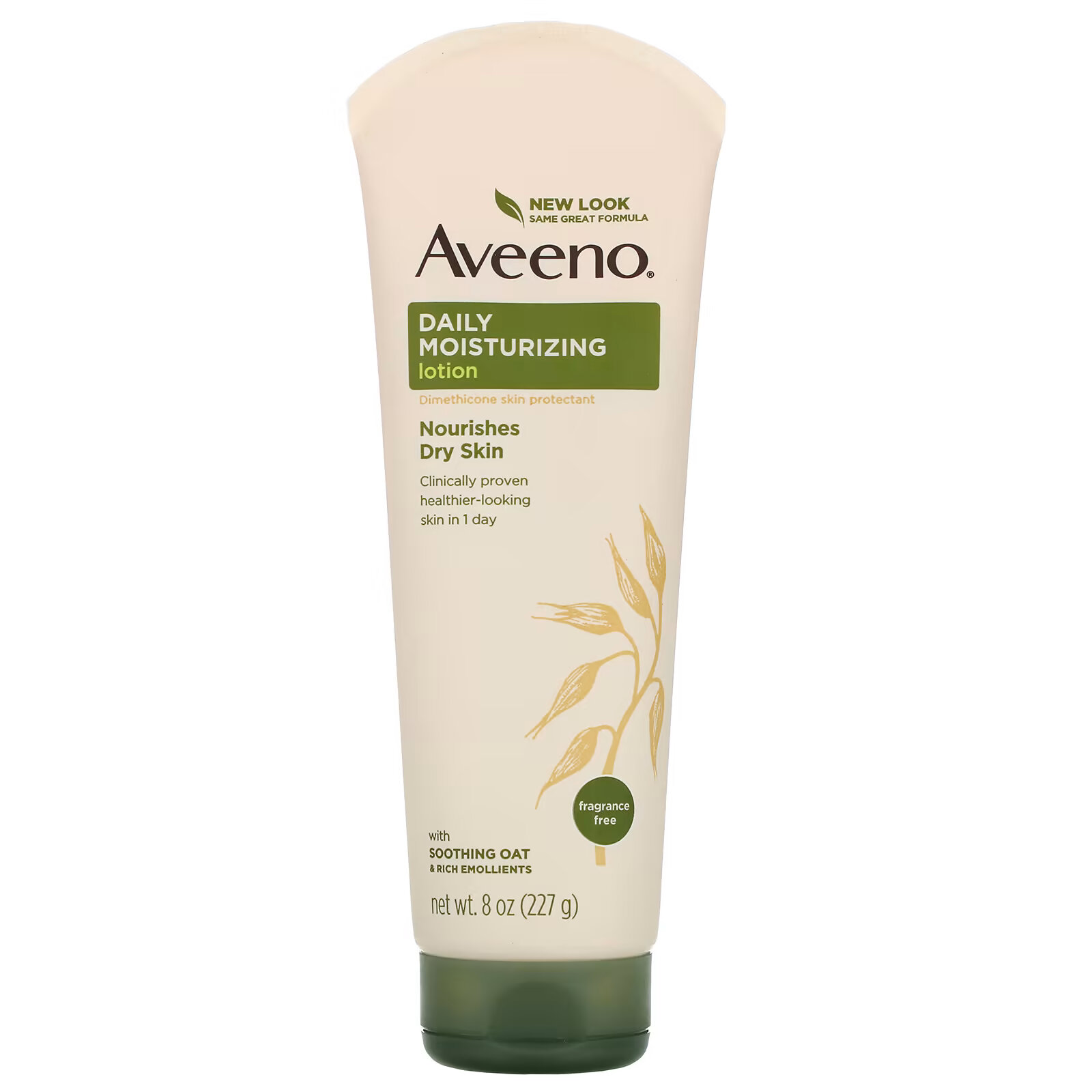 Aveeno, Active Naturals, ежедневный увлажняющий лосьон, без отдушек, 227 г (8 унций) aveeno active naturals positively radiant ежедневный осветляющий скраб для кожи 140 г 5 0 унций