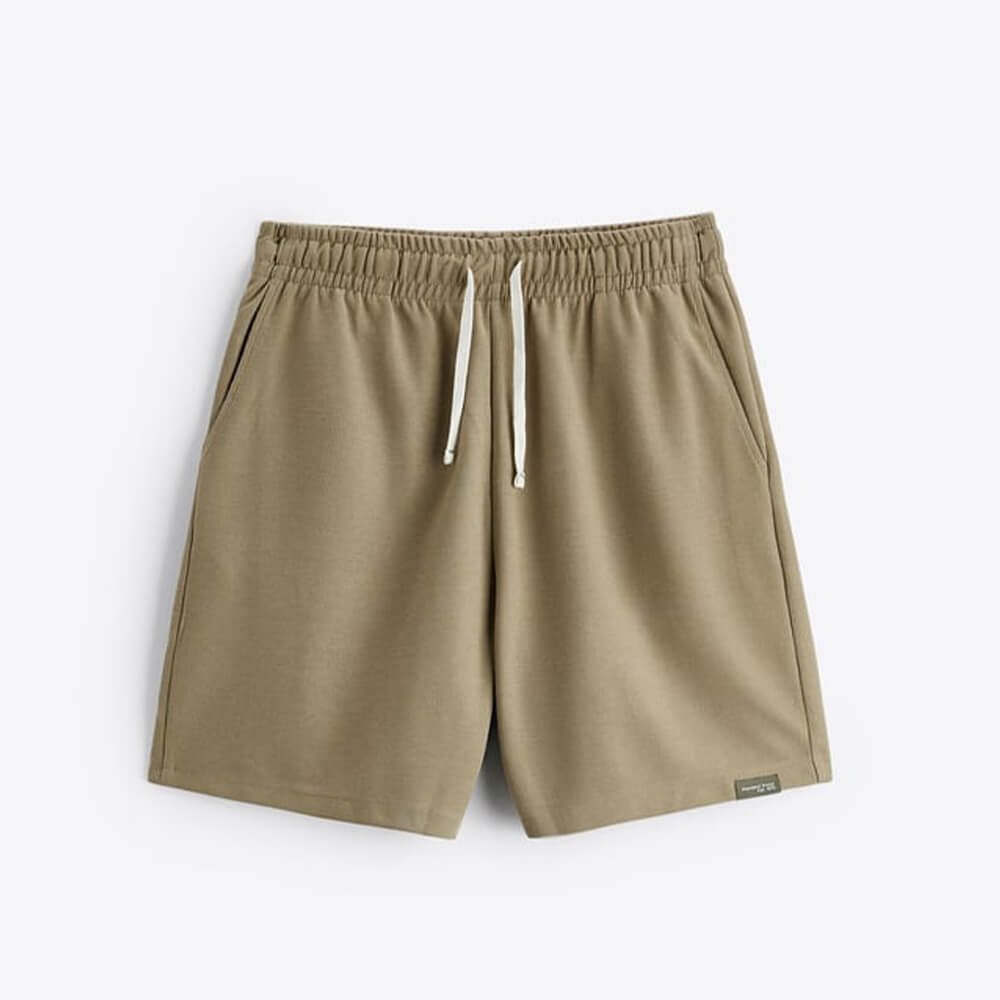 Шорты Zara Textured Bermuda With Label, бежевый