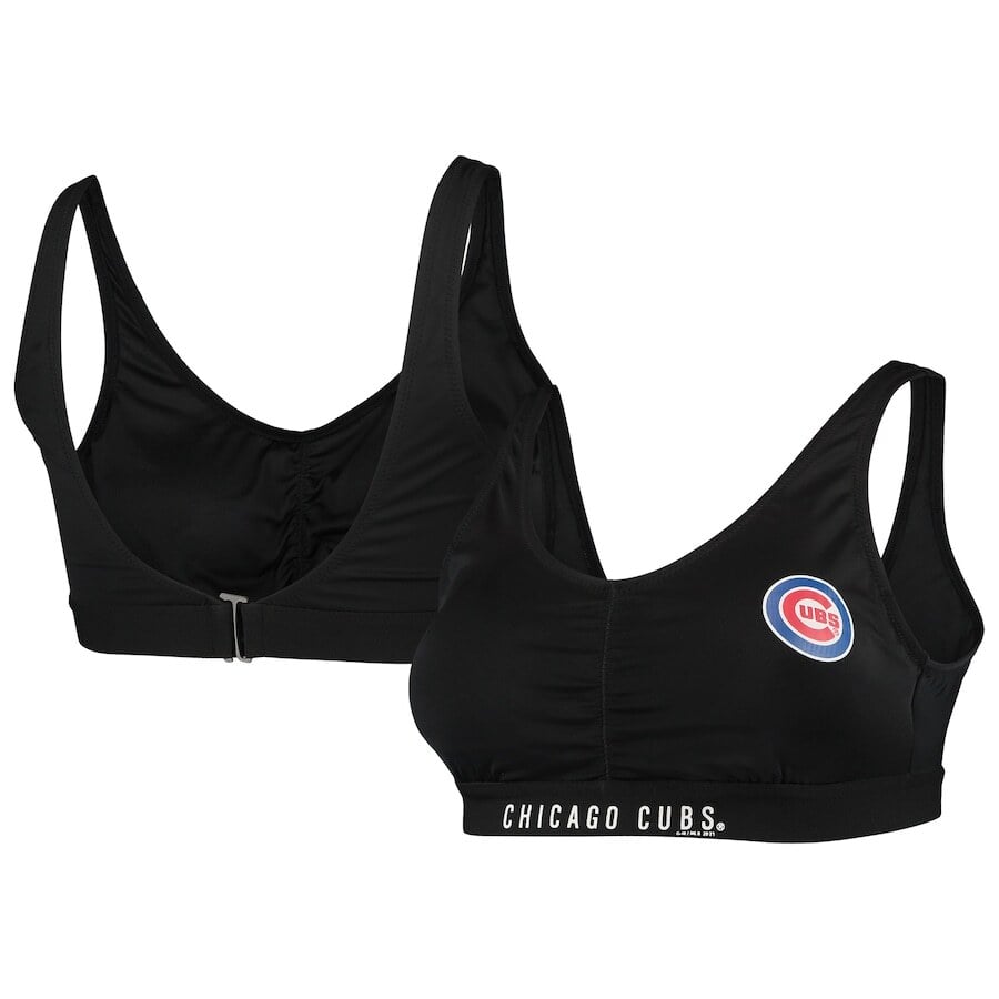 

Топ бикини G-III Sports by Carl Banks Chicago Cubs, черный