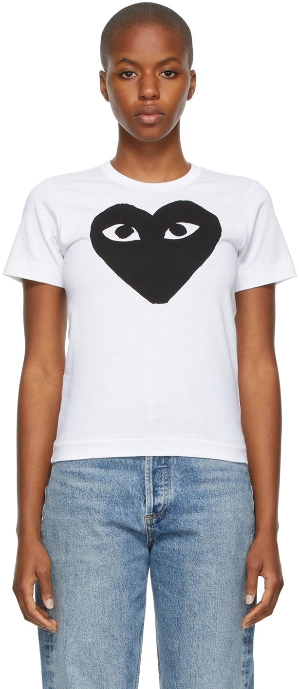 

Футболка с принтом \Сердце\"" Comme des Garçons Play