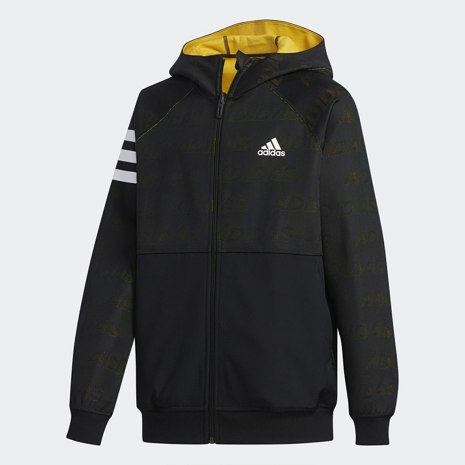

Куртка Adidas, черный/желтый