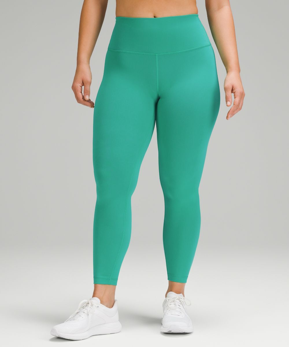 

Леггинсы Wunder Train Contour Fit с высокой посадкой Lululemon, зеленый