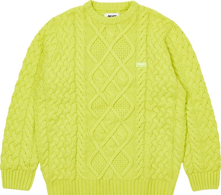 

Джемпер Palace Cable Knit 'Neon Green', зеленый