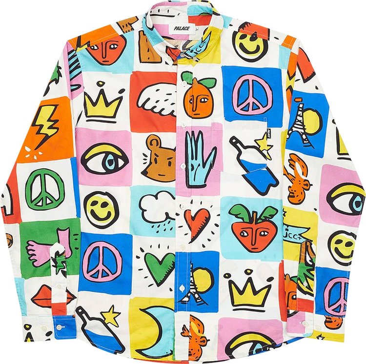 Рубашка Palace JCDC2 Shirt 'Multicolor', разноцветный