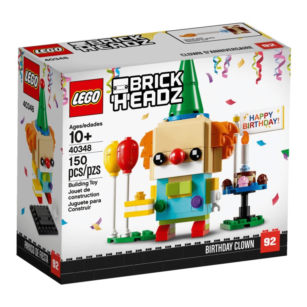 Конструктор LEGO BrickHeadz 40348 Клоун на день рождения - фото