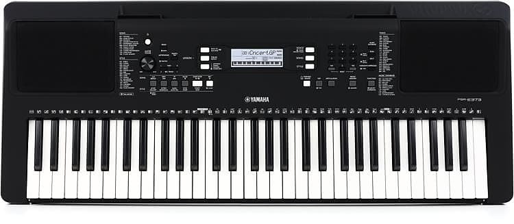 

Yamaha PSR-E373 61-клавишный портативный аранжировщик с адаптером питания PA130 PSRE373AD