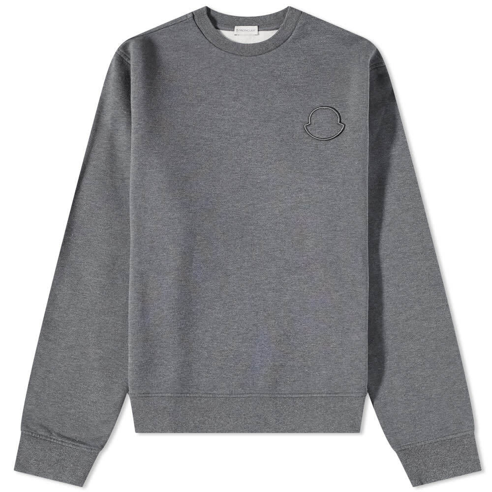 

Толстовка Moncler Embroidered Outline Logo Crew Sweat, Серый