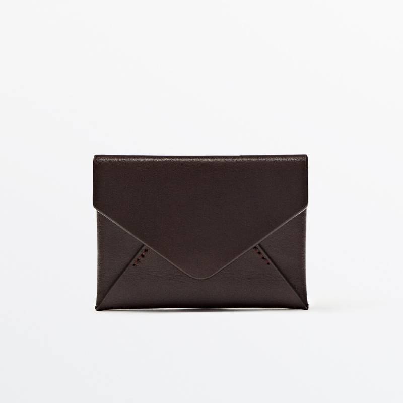 

Кошелек Massimo Dutti Leather Clutch-Style, коричневый