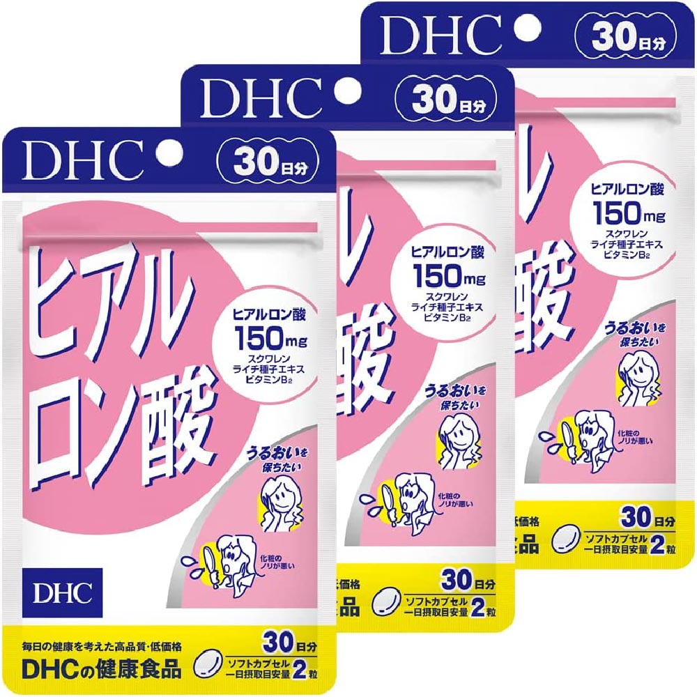 Сквален и гиалуроновая кислота DHC Hyaluronic Acid, 3x60 капсул гиалуроновая кислота pinkpower hyaluronic 60 капсул