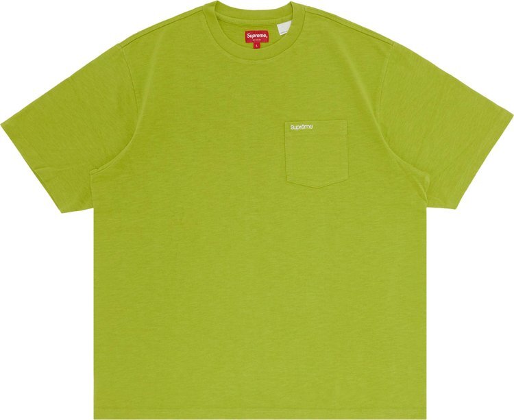 

Футболка Supreme Short-Sleeve Pocket Tee 'Pale Green', зеленый