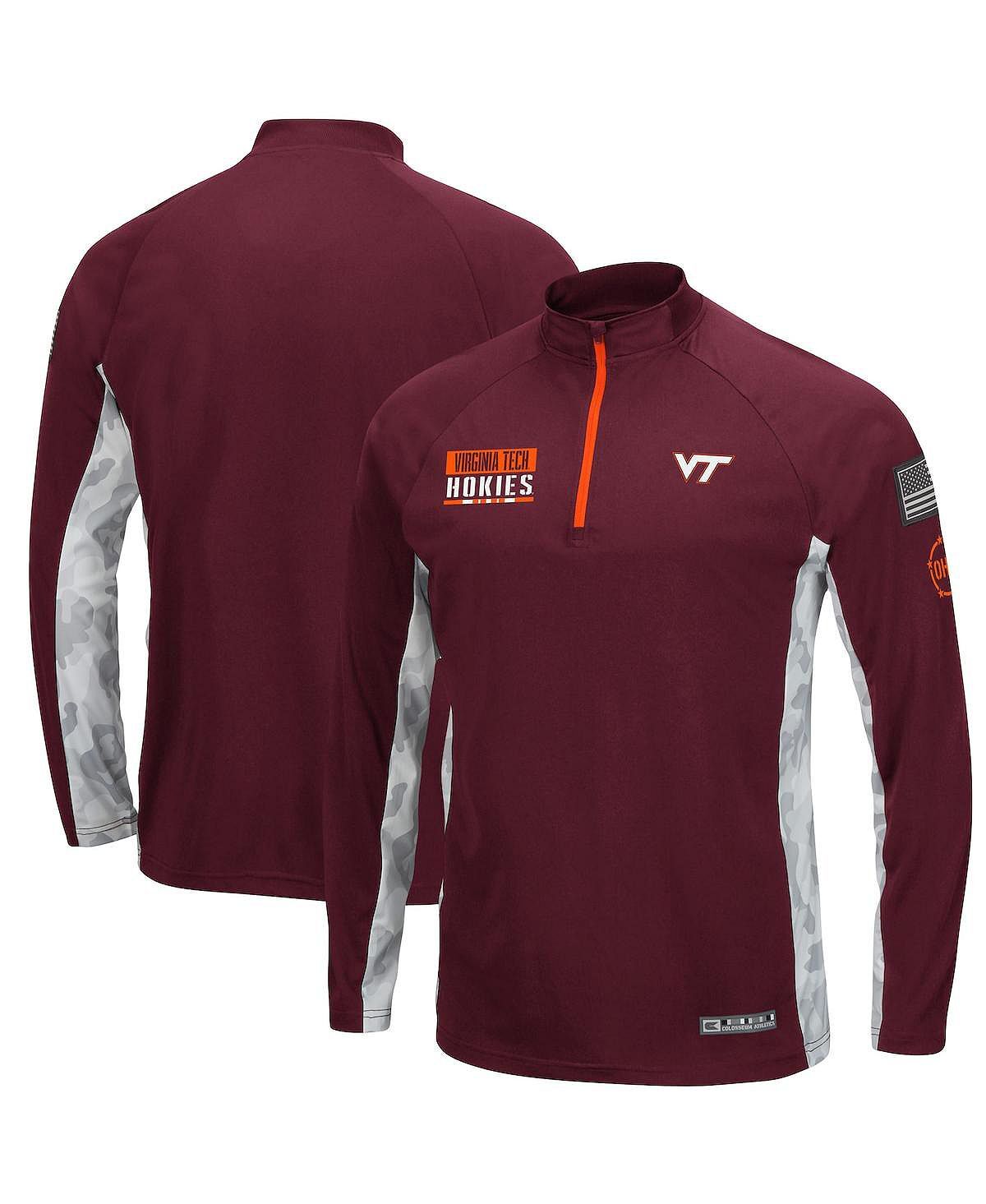 

Мужская куртка maroon virginia tech hokies oht в стиле милитари appreciation snow cruise raglan с молнией 1/4 Colosseum