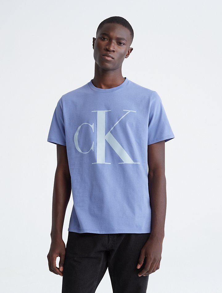 

Футболка Calvin Klein Monogram, голубой