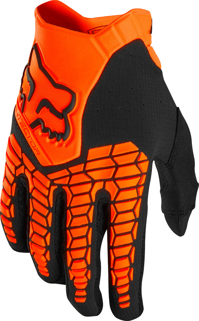 перчатки fox оранжевый Перчатки FOX Pawtector мотокроссовые, оранжевый/черный