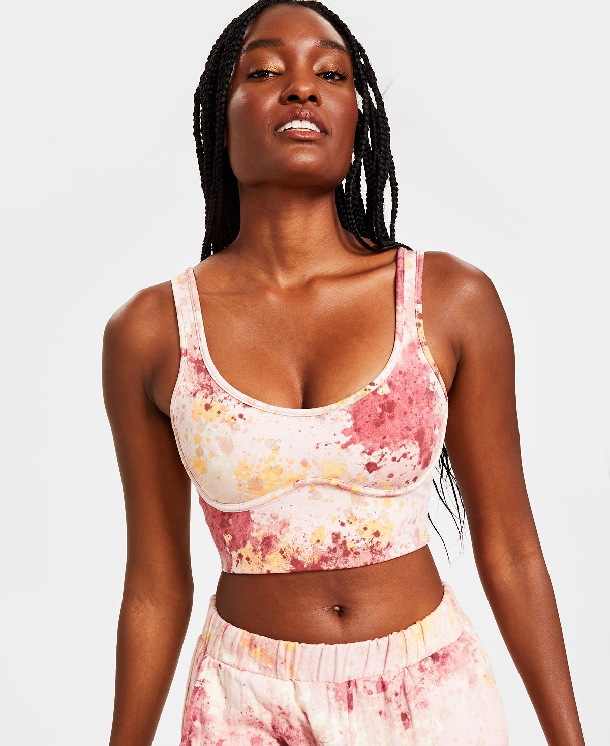 

Укороченный топ с корсетом style not size, созданный для macy's Jenni, мульти