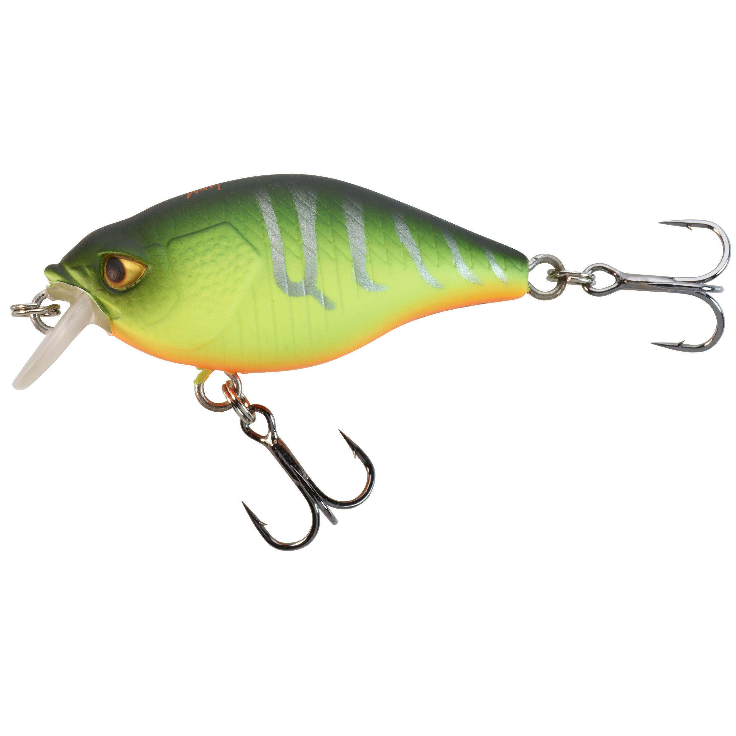 Воблер Crankbait Shallow Runner WXM CRKSR 40 F Firetiger CAPERLAN, неоновый темно-зеленый/неоновый желтый/неоновый кроваво-оранжевый - фото