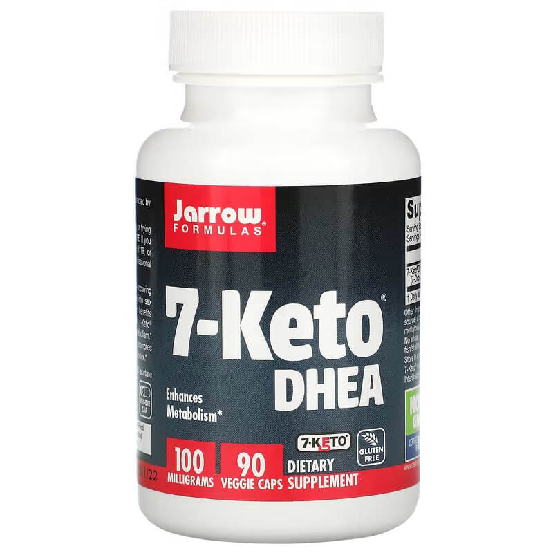 7-Кето ДГЭА Jarrow Formulas 100 мг, 90 растительных капсул rapidfire keto coffee макиато с карамелью 225 г 7 93 унции