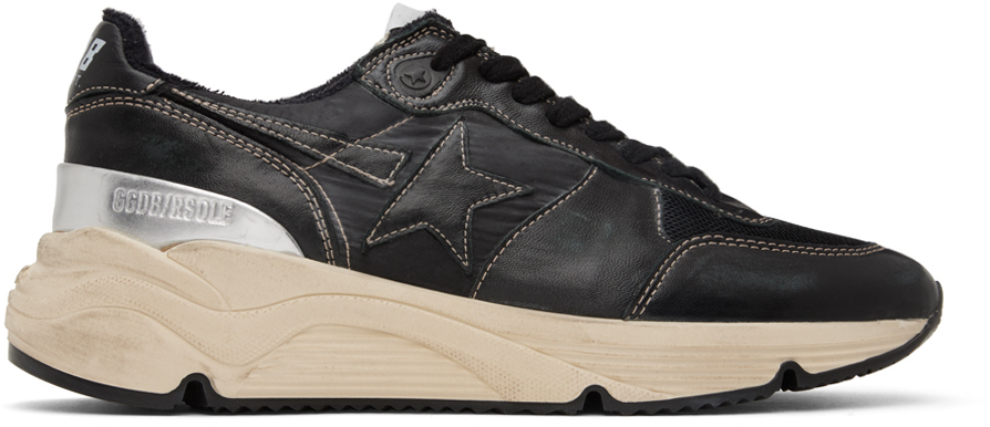 

Черные низкие кеды Running Sole Golden Goose, Черный