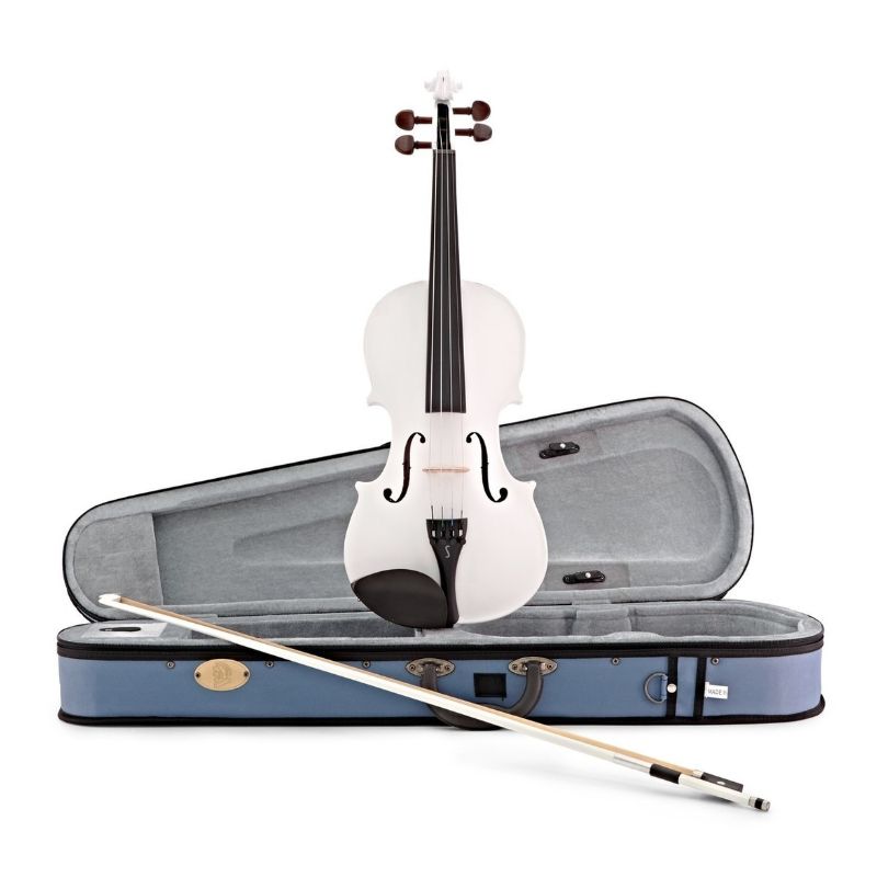 Скрипка Stentor 1401AWH Harlequin Violin Outfit White 4/4 в футляре и деревянный смычок