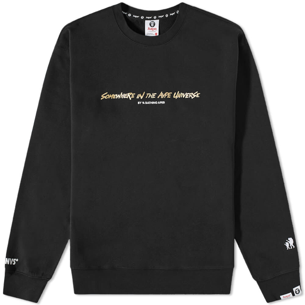 

Толстовка AAPE Foil Graffiti Print Crew Sweat