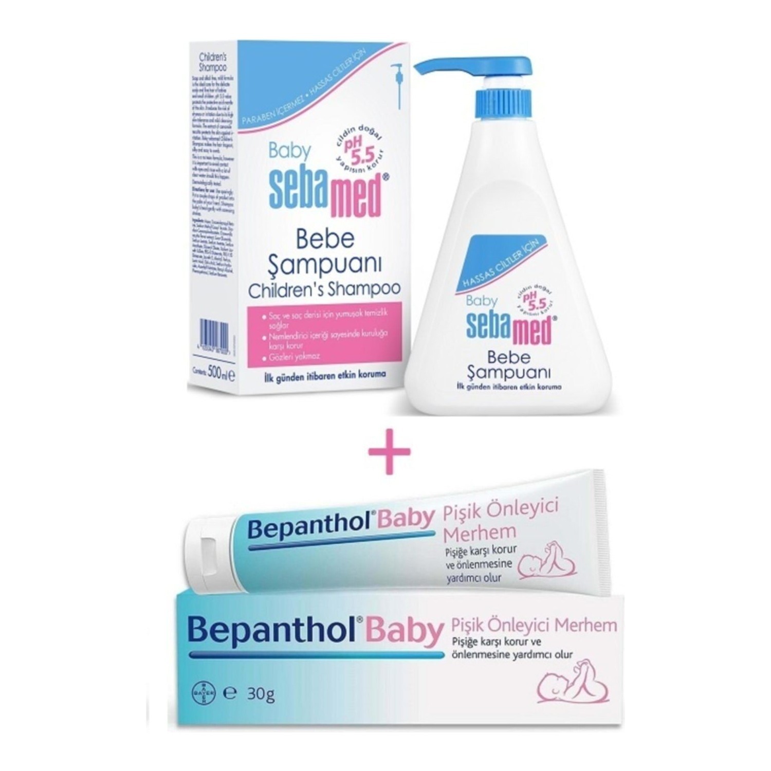 

Шампунь Sebamed для новорожденных, 500 мл + Крем Bepanthol против тошноты
